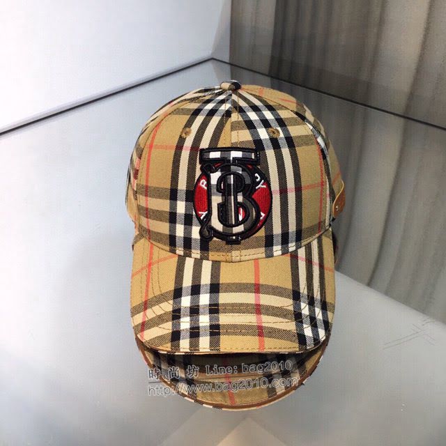 Burberry爆款男士帽子 巴寶莉BT刺繡棒球帽鴨舌帽  mm1266